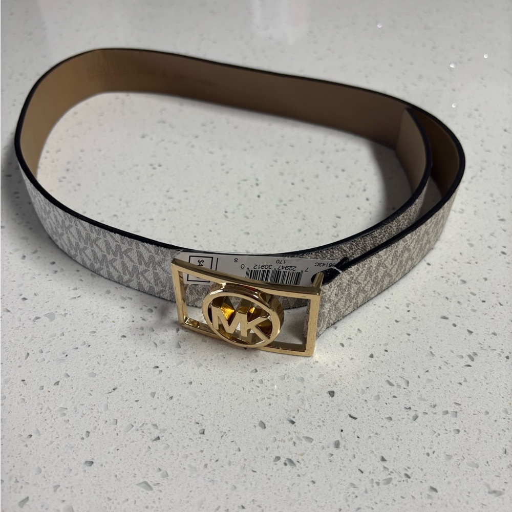 Michael Kors belt NEW white buckle